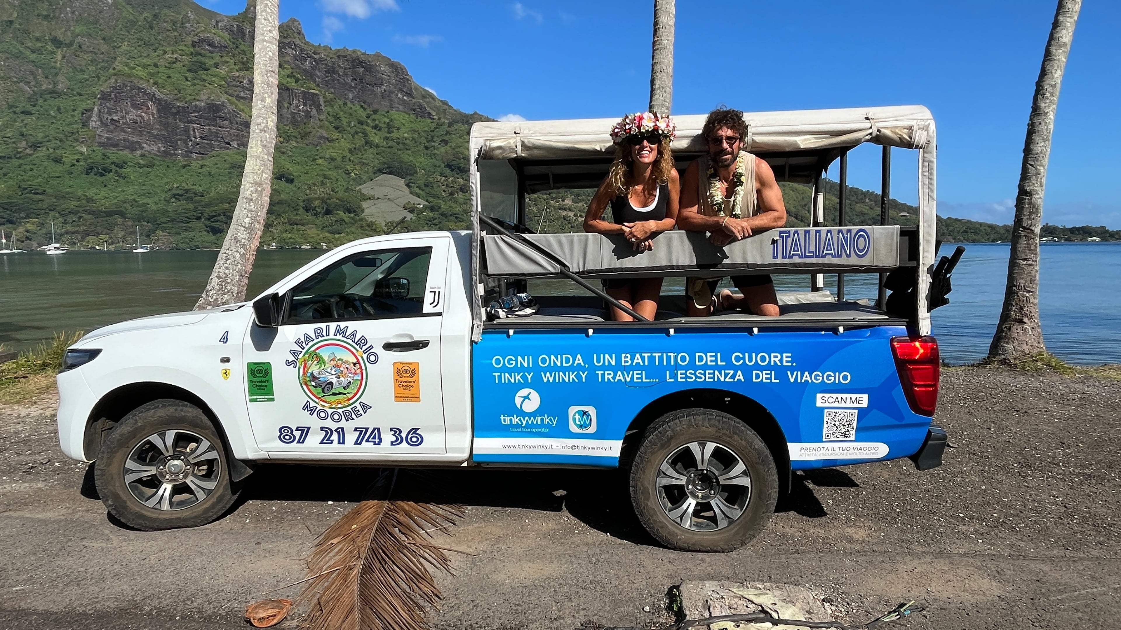 Safari privé Moorea avec touristes